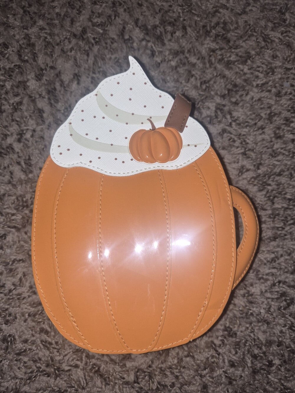 NWOT Bath and Body Worls Pumpkin Spice Cosmetic Bag